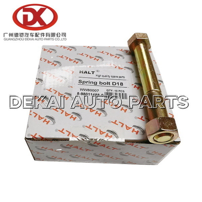 De Vrachtwagen ISUZU Chassis Parts Spring Bolt 8980114880 8-97056420-0 van NHR NKR